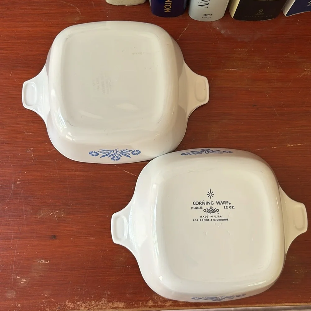 Corningware Blue Cornflower Set of 2 Vintage